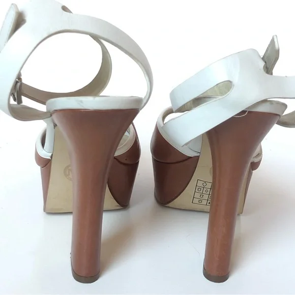 Michael Kors Platform Ankle Strap Stiletto leather Sandals | 7.5 - Picture 13 of 17